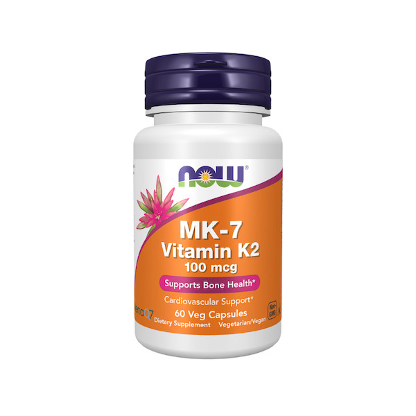 ام‌کی سِوِن ویتامین k2 ناو فودز ۶۰تاییNow Foods MK-7 Vitamin K2 Veg Capsules