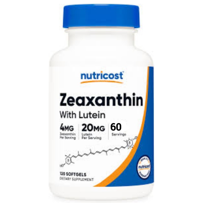 زآگزانتین همراه لوتئین نوتریکاست ۶۰تایی Nutricost Zeaxanthin With Lutein (60 عددی)