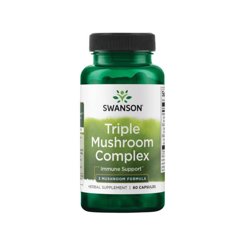 تریپل ماشروم کمپلکس سوانسونSwanson Triple Mushroom Complex 3 Mushroom Formula