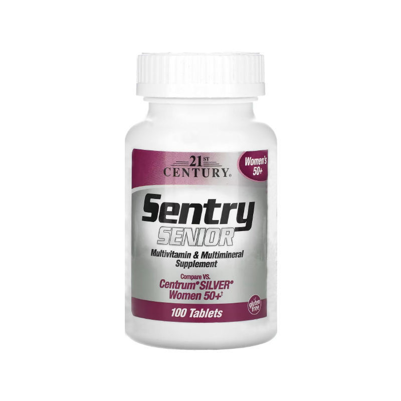 مولتی ویتامین ۲۱ سنتری مخصوص بانوان بالای 50سال۱۰۰عددی 21st Century Senior Women's 50+ Multivitamin & Multimineral