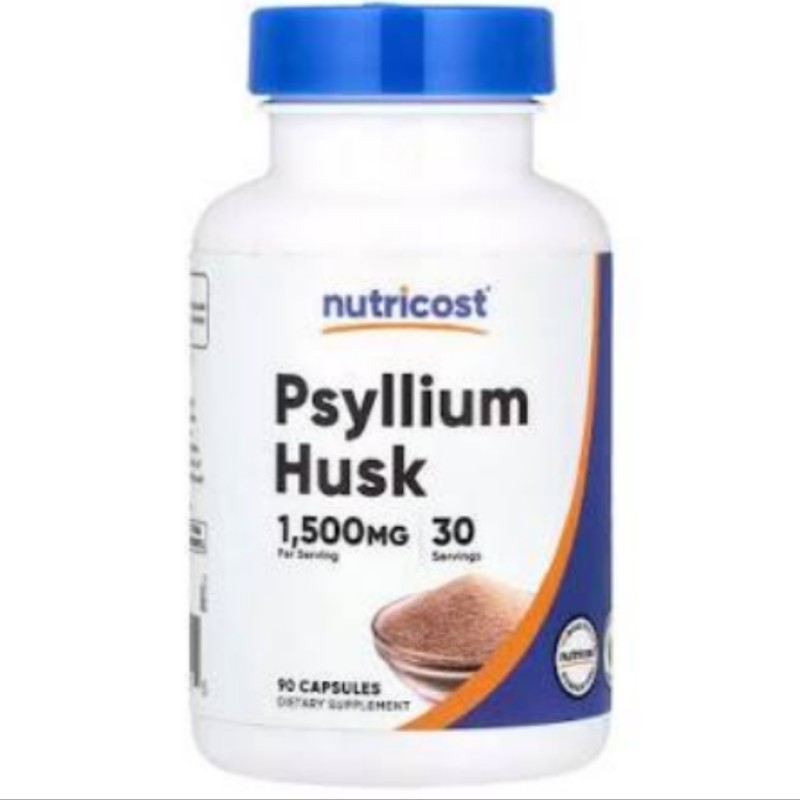 کپسول پوسته اسفرزه سرشار از فیبر ناتریکاست Nutricost Psyllium Husk (90 عددی)