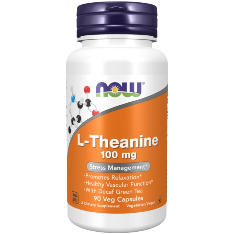 کپسول ال تئانین ناو  کاهش استرس NOW Foods L-Theanine (90 عددی)