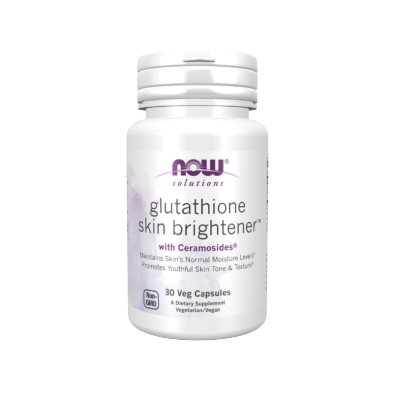 گلوتاتیون اسکین برایتنر با سراموزیدها ناو فودز Now Foods Glutathione Skin Brightener with Ceramosides Veg CapsulesNow Foods Glutathione Skin Brightener with Ceramosides Veg Capsules