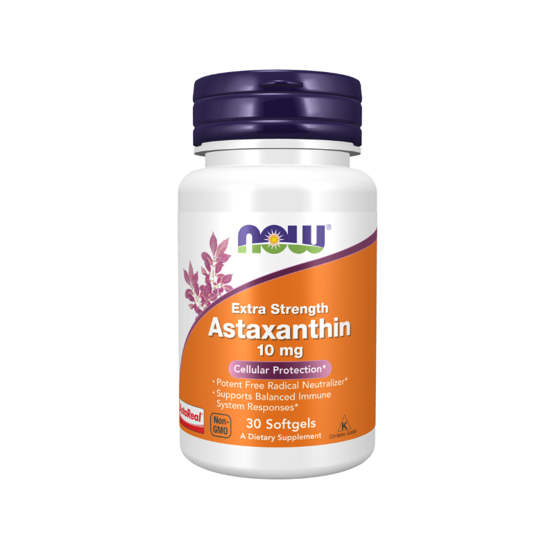 استاکسانتین اکسترا استِرِنگ ناو فودز ۳۰تاییNow Foods Astaxanthin Extra Strength Softgels