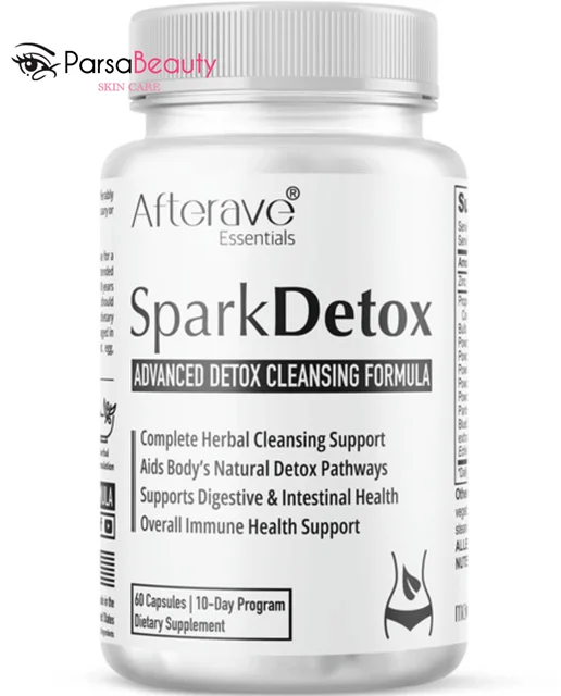 کپسول سم‌زدایی بدن Spark Detox افترایو 60 عددی پاکسازی و سلامت گوارش اصل Afterave Essentials Spark Detox 60 Capsules – Detox Cleanse & Digestive Support